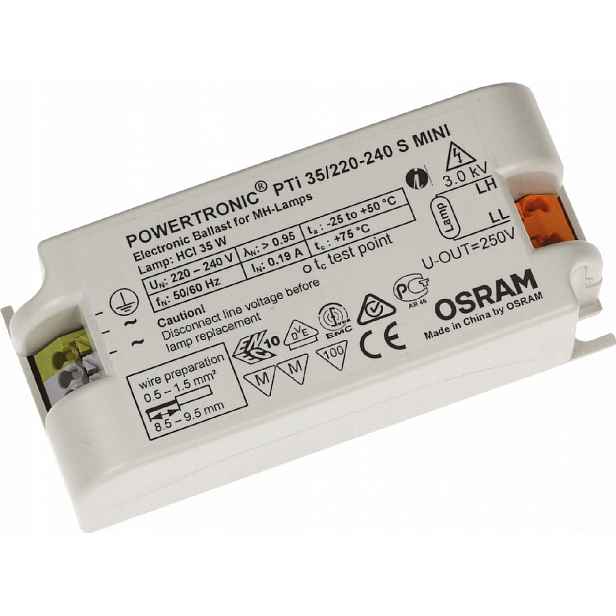 Předřadník osram PTi 35W mini CDM lamp startér zapalovač Powertronic S Hci