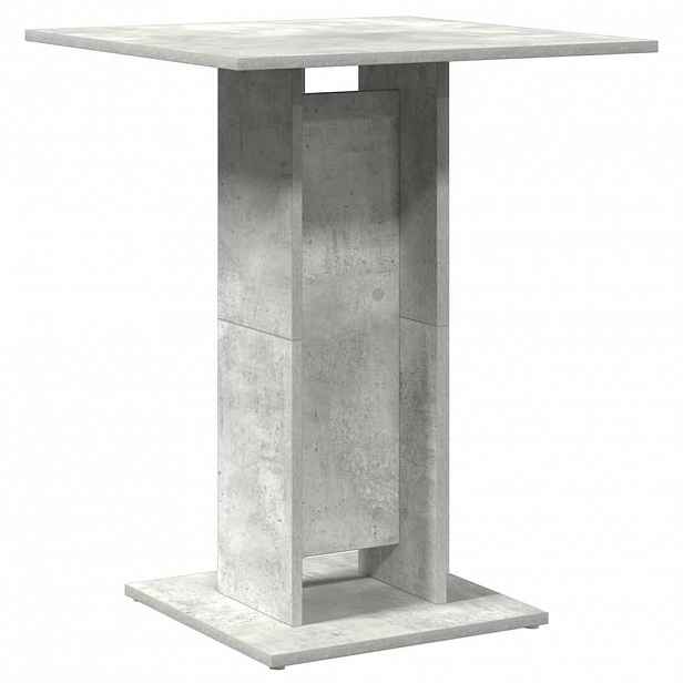vidaXL Bistro stolek betonově šedý 60 x 60 x 75 cm kompozitní dřevo