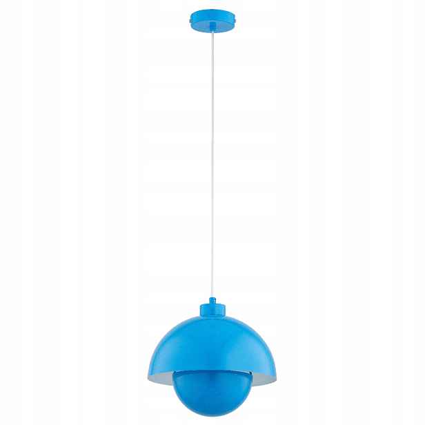 Alfa Závěsná lampa Modrá Kopule 1xE27 15W Kuger