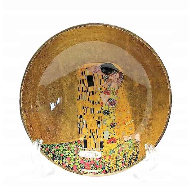 Gustav Klimt glamour moderní dort dezertní mísa dárek Podnos