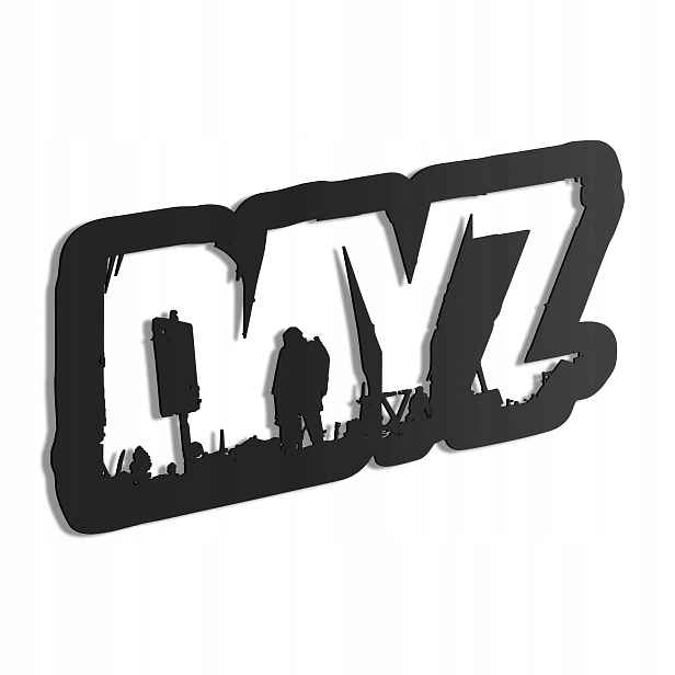 Logo DayZ Dřevěný 3D obraz