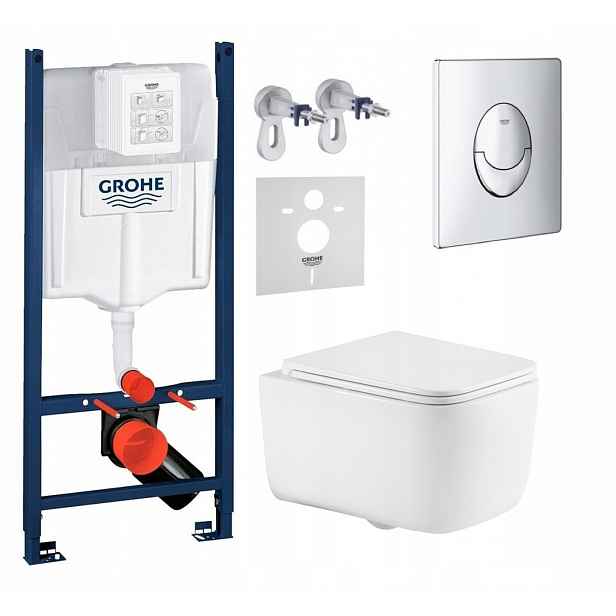 Podomítkový Wc set Stelaz Wc mísa Alba S Tornado Tlačítko Fresh