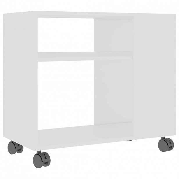 vidaXL Odkládací stolek bílý 70 x 35 x 60,5 cm kompozitní dřevo