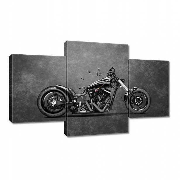 Nástěnné hodiny 100x60 Motor Chopper