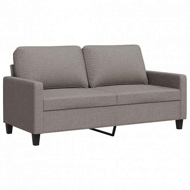 vidaXL 2místná pohovka taupe 140 cm textil