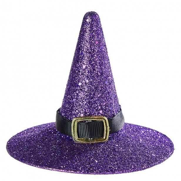 HALLOWEEN Dekorace čarodějnický klobouk 8 cm