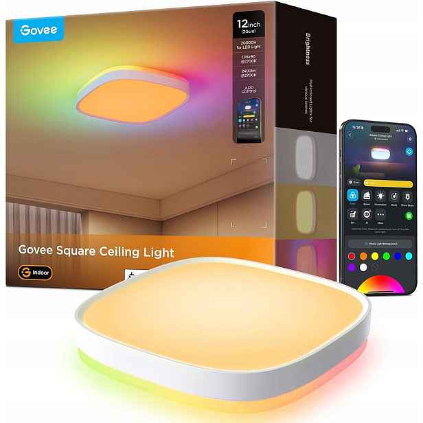 Inteligentní stropní svítidlo Govee H60A4, 2400 lm, 2700–6500 K