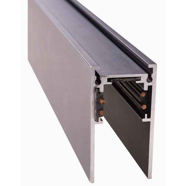 Nástěnná lišta Magnetic Černá Vysoká 2 m MaxLight