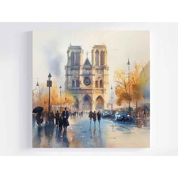 Obraz Na Plátně Plátno Architektura Město Paříž Katedrála Notre Dame 50x50