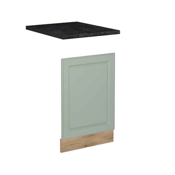 Vicco PŘEDNÍ PANEL R-Line, Mint venkovský dům/Zlatý mocný dub, 45 cm pracovná doska antracitová