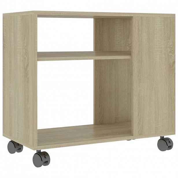vidaXL Odkládací stolek sonoma dub 70x35x60,5 cm kompozitní dřevo