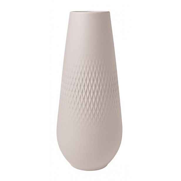 Villeroy & Boch Collier Beige porcelánová váza Carré, 26 cm