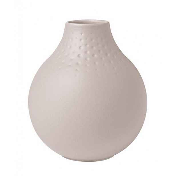 Villeroy & Boch Collier Beige porcelánová váza Perle, 12 cm