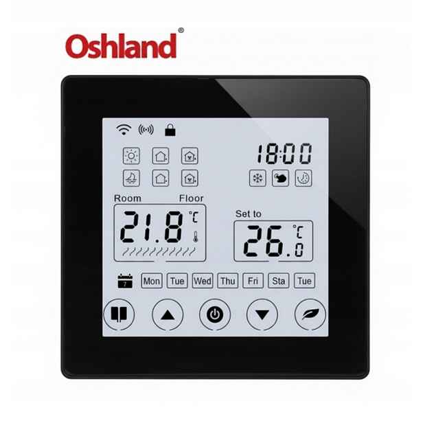 Pokojový Termostat Dotykový Panel LCD 16A Wifi Tuya Podlahové Vytápění