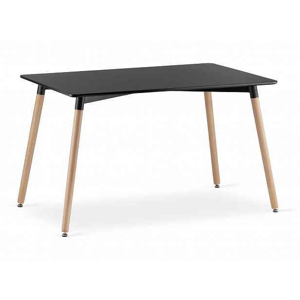 Černý jídelní stůl ADRIA 120x80 cm