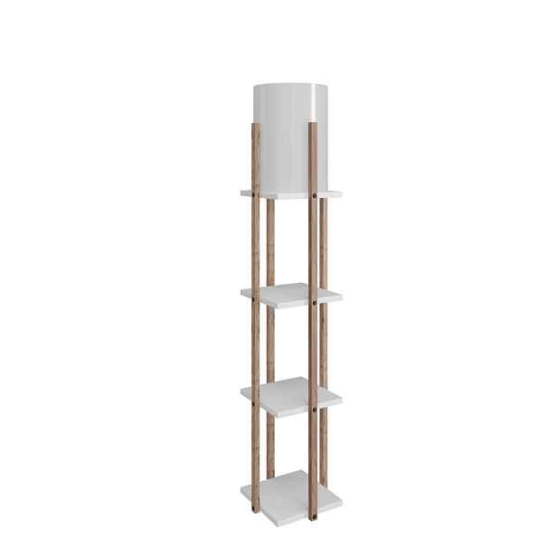 Opviq Stojací lampa Nora 135 cm bílá