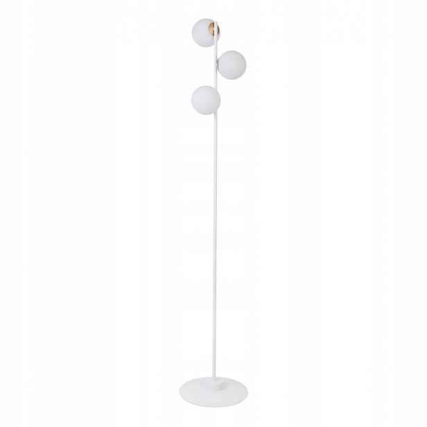 Stojací podlahová lampa Gama Bílá 160 cm 3xG9 Sklo Kov Sigma Osvětlení