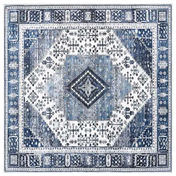 vidaXL Koberec ORIZ Tmavě modrá 240 x 240 cm 100% polyester