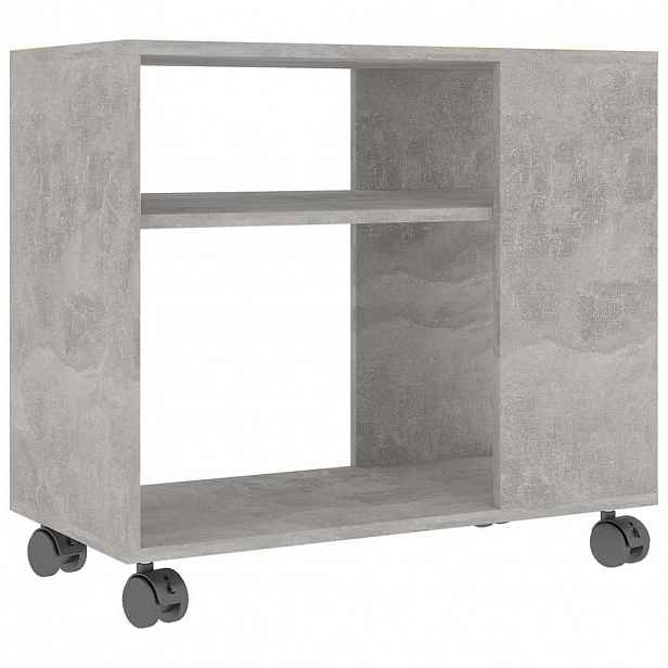vidaXL Odkládací stolek betonově šedý 70x35x60,5 cm kompozitní dřevo