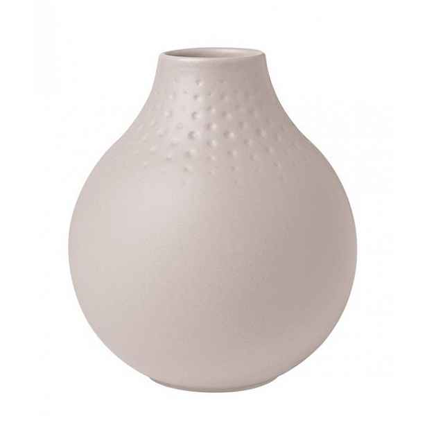 Villeroy & Boch Collier Beige porcelánová váza Perle, 12 cm
