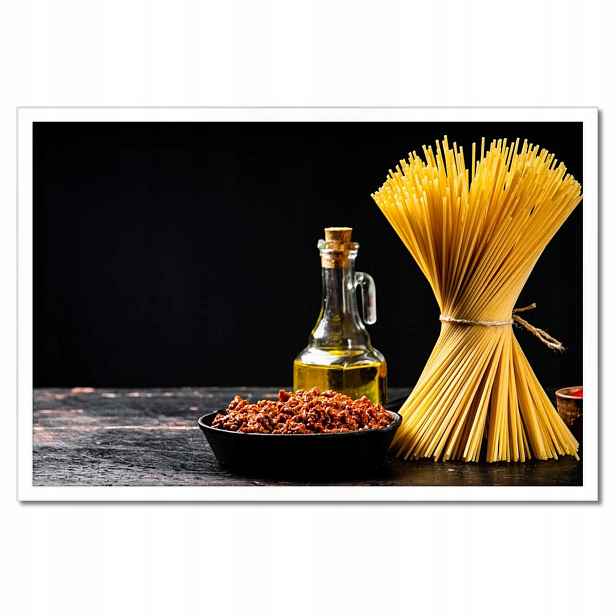 Plakáty v rámu 60x40 Těstoviny Spaghetti