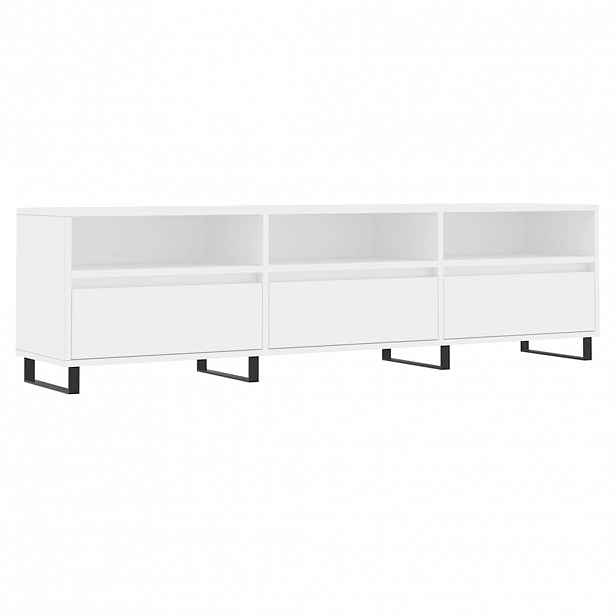 vidaXL TV skříňka bílá 150 x 30 x 44,5 cm kompozitní dřevo