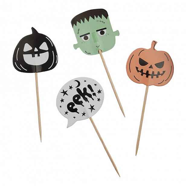 HALLOWEEN Dekorace na cupcake 48 ks
