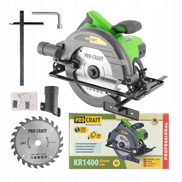 Kotoučová pila Procraft KR1400 185 mm 1400 W