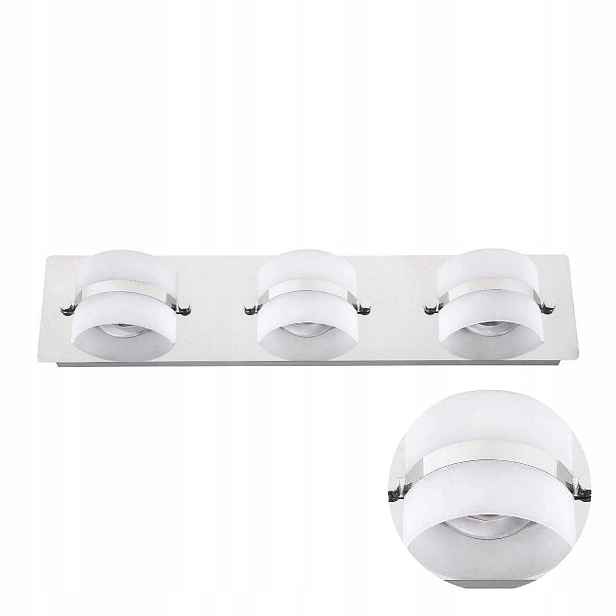 Koupelnové nástěnné svítidlo Chrom Led 3x5W IP44 4000K 1095lm Moderní Tony Rabalux