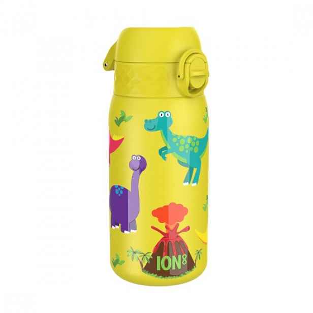 Láhev na vodu pro děti, nerezová ocel, 320 ml, Dinosaurs - Ion8
