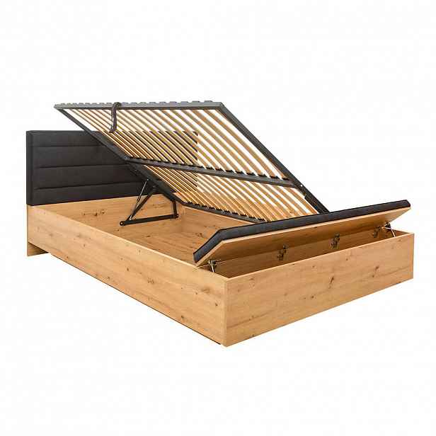 Petits-meubles BOXSPRING POSTEL 160/200 Glenn Dřevo a černá