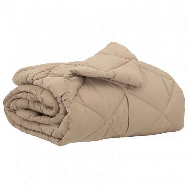 vidaXL Letní přikrývka 220 x 140 cm Léto 200 gsm Taupe