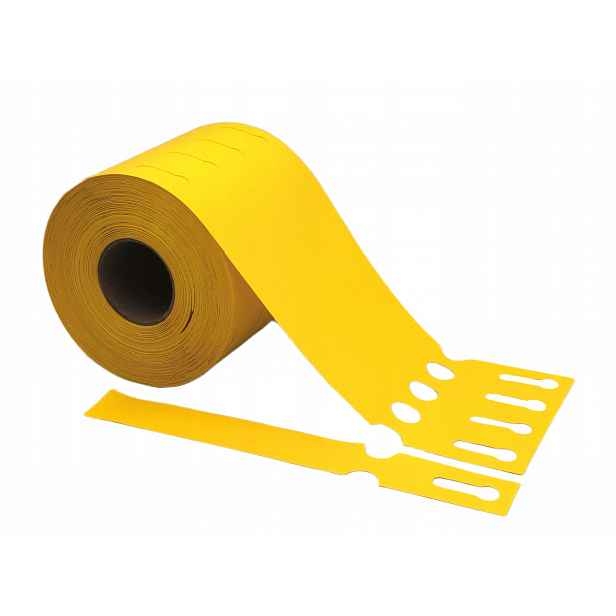 Smyčkové zahradnické/sadové etikety Žluté 200x25mm(25x200) 5000ks