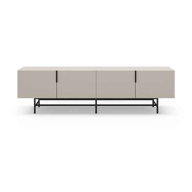 Krémový TV stolek 200x54,5 cm Eldia – Marckeric