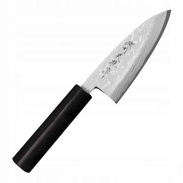 Nůž Deba Hideo Kitaoka Shirogami Satin pro filetování 12 cm ocel