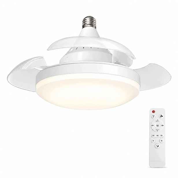 Marsi stropní ventilátor Led E27 40 cm 3 rychlostní stupně, bílý