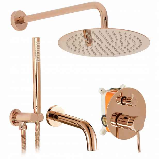 Podomítková stříkací sada Lungo Rose Gold Rea