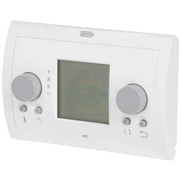 Termostatický časovač Regulátor ventilace topení Brink 510430