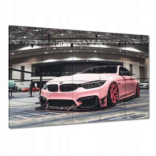 Obrazy 100x70 Růžové Bmw Auto