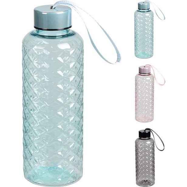 láhev 0,50l s uzávěrem, 3barvy, transp.plast