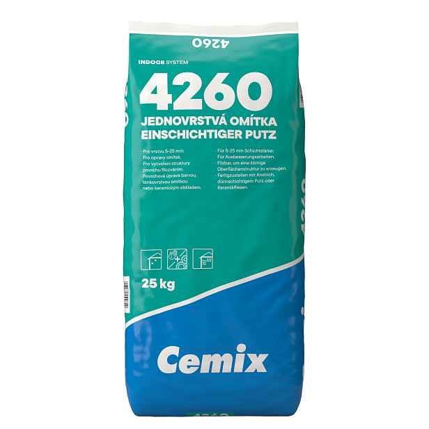 Omítka jednovrstvá Cemix 4260 25 kg
