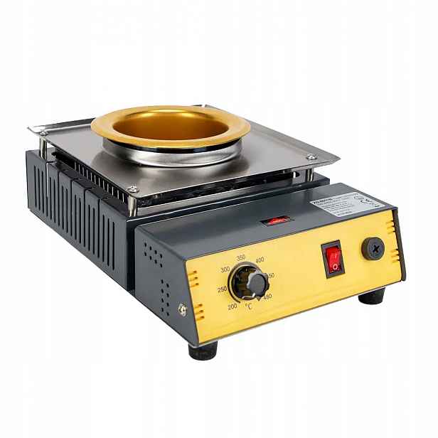 Pájecí kelímek Zd 8911B s vanou 80 mm 1350 g 300 W 480 °C tavení cínu ocel