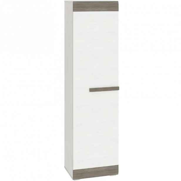 Skříň Blanco 55x202x42 cm, borovice sněžná / new grey