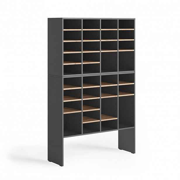 Vicco SADA BOTNÍKŮ Lysander, Antracit/Zlatý mocný dub, 104.2 x 65.5 cm 2 díly