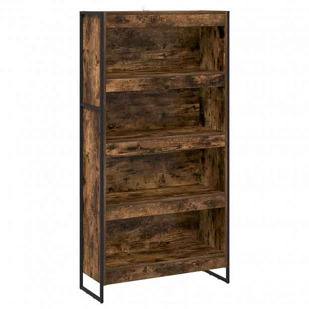 vidaXL Knihovna 80 x 30 x 155 cm Kompozitní dřevo Kouřový dub
