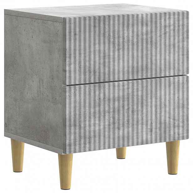 vidaXL Noční skříňka Betonově šedá 43 x 34,5 x 48 cm Kompozitní dřevo
