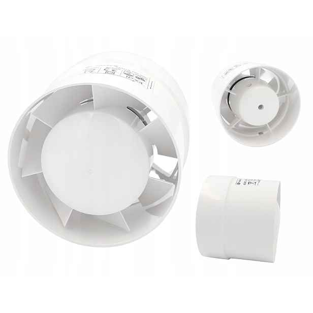 Axiální Kanálový Ventilátor Ventika Intro Fi 150 mm Standard Výkonný 298 m3/h
