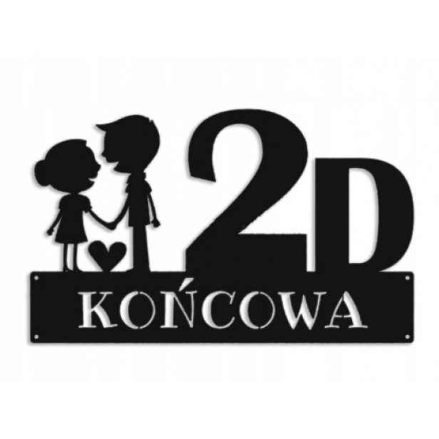 Číslo Na Dům 48 cm Tabule Adresa Ocel 2 mm Grafika 164