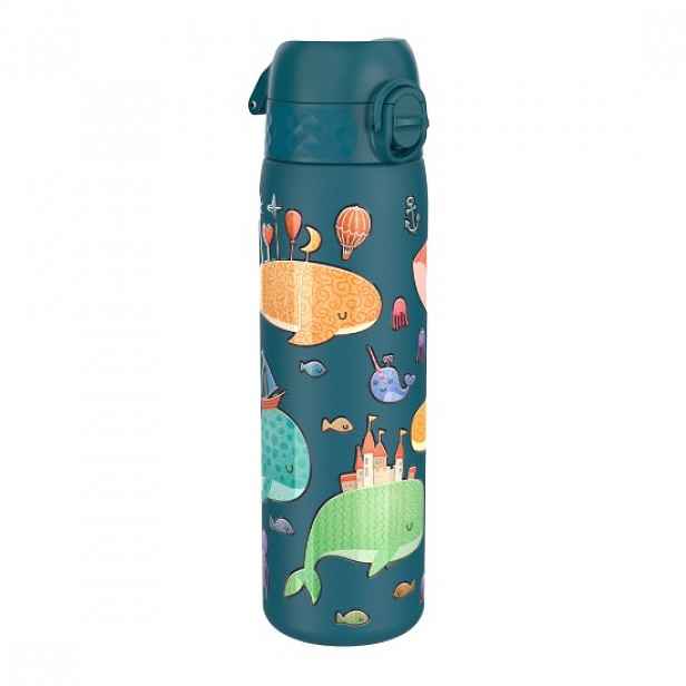 "Slim" láhev na vodu, nerezová ocel, 600 ml, Whales - Ion8