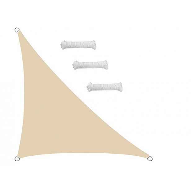 Sluneční plachta Trojúhelníková 270 cm x 137 cm, broskev